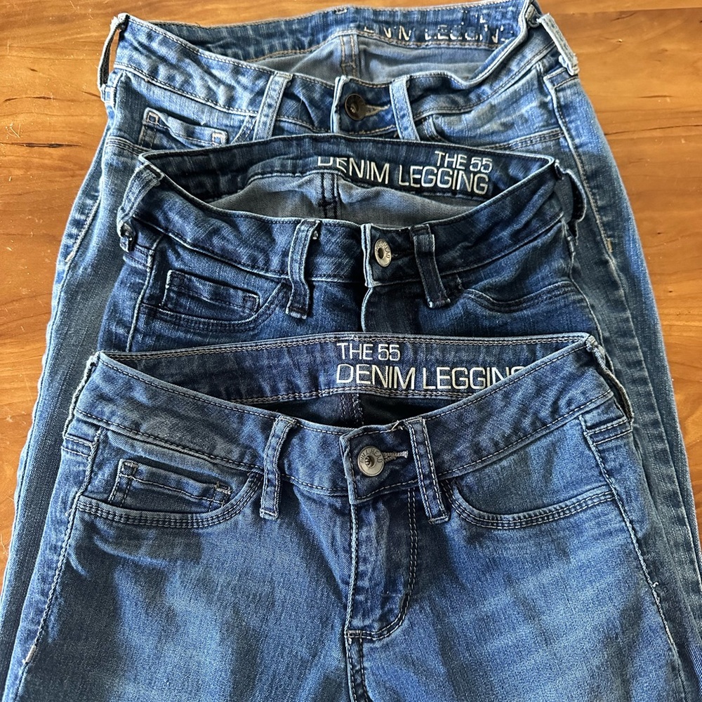 bullhead denim leggings/stretch skinny jean